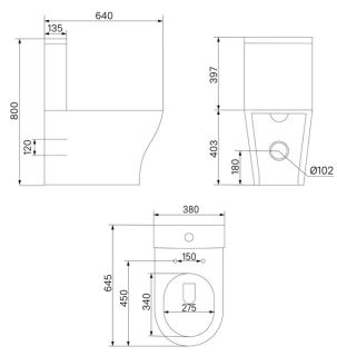 Унитаз-компакт IDDIS Stone STNRDSEi24 безободковый белый